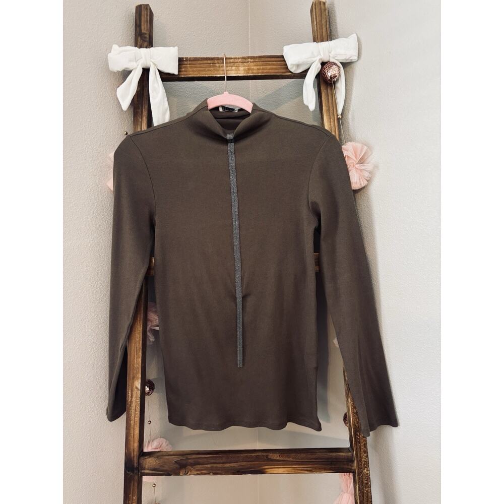 Brunello Cucinelli Long Sleeve Top Size M EUC Made in Italy Old Money - Picture 4 of 9